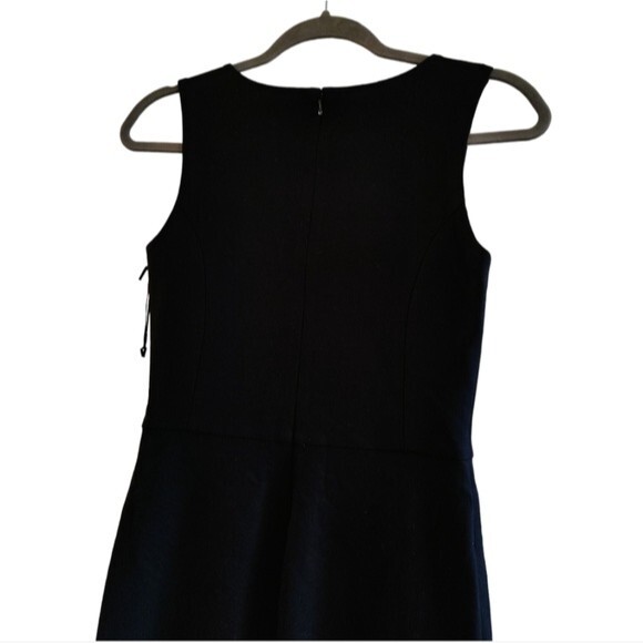 NWT L'agence Minnie Black Dress with Shaped Neckline. Size 2 - Picture 2 of 7